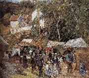 Camille Pissarro Metaponto market near Watts oil painting reproduction